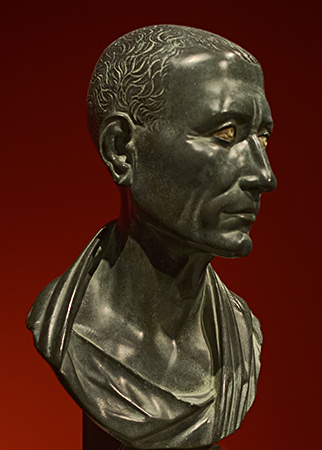brutus from julius caesar. bust of Caesar