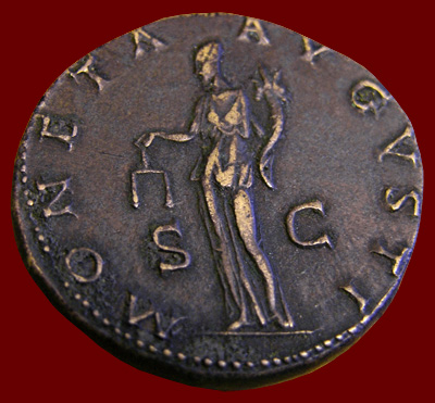 Moneta sestertius of Hadrian