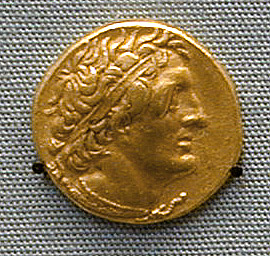 Pentadrachm (Coin) Portraying King Ptolemy I Soter