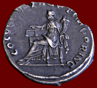 Aequitas denarius of Trajan