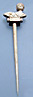 hairpin with couple's heads